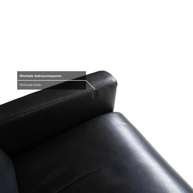 Ego Armchair in Black Leather from Rolf Benz For Sale - Image 11 of 18