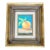VTG Original Still Life Oil Painting in Ornate Gilt Wood Frame Peach Signed Ooak For Sale