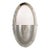 Thomas O'Brien for Visual Comfort Signature Pelham Oval Light in Polished Nickel with White Glass For Sale