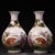Chinoiserie Pair of Vintage Famille Rose Porcelain Vases With Figural & Deer Motifs For Sale - Image 3 of 10