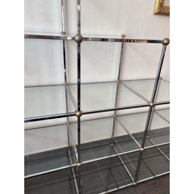Vintage Glass Shelving Unit, 1980s For Sale - Image 9 of 10