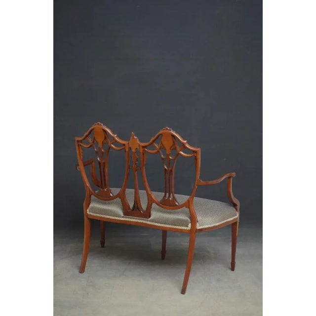 Revival Mahogany Settee from Hepplewhite For Sale - Image 4 of 13