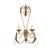 The lamp body features a washed-out white-and-silver/gold finish, with a rich antique texture and Hollywood Regency style....