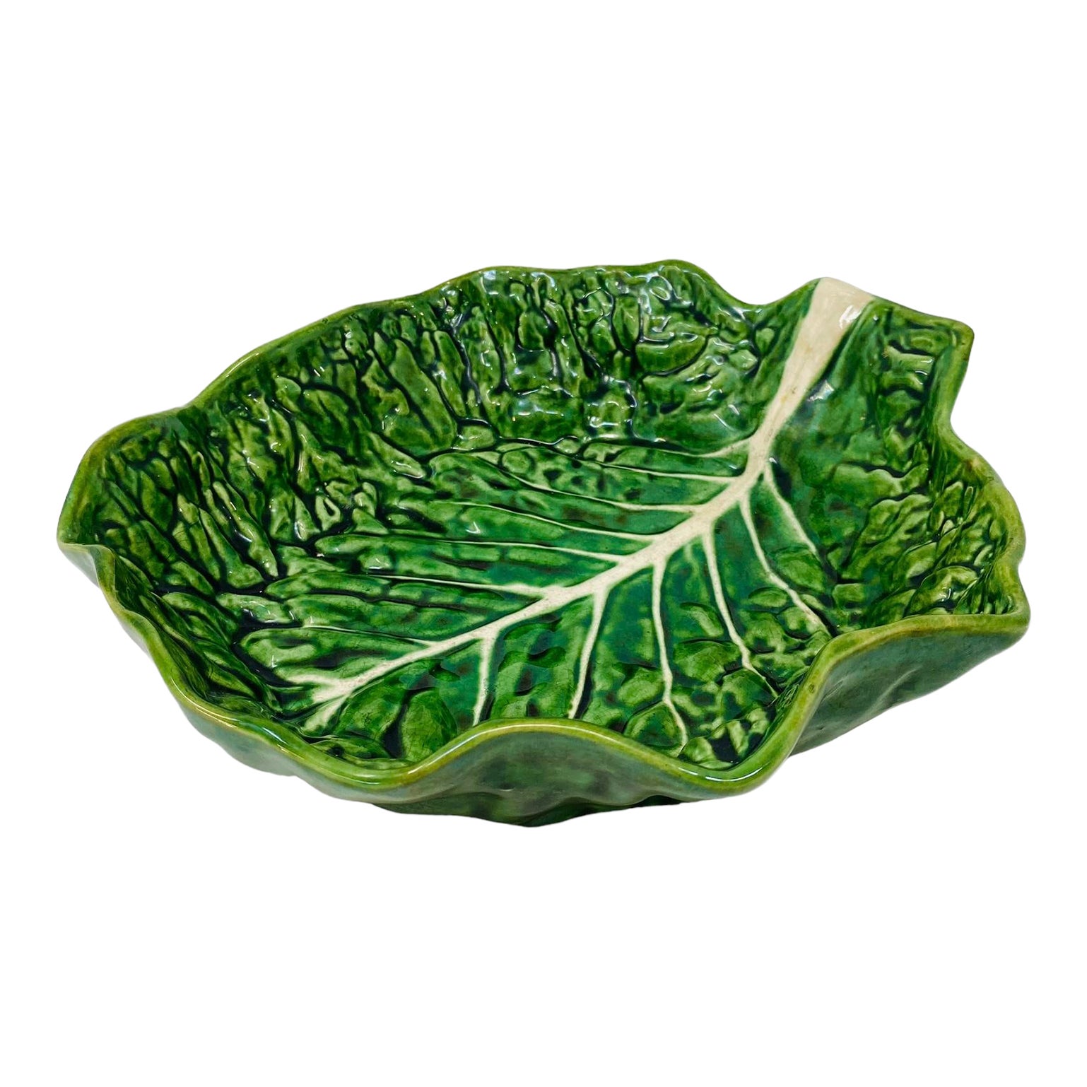 Vintage Large Cabbage Ware Bowl Chairish