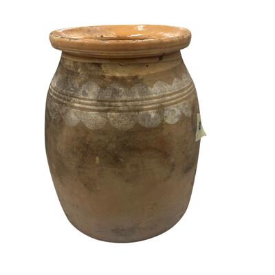 This antique one-handle terra cotta vessel from Hungary is a wonderful addition to any Farmhouse decor. The rustic pottery...