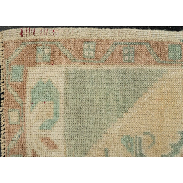 Early 21st Century Turkish Mini Rug Oriental Hand Knotted Vintage Rug 1'7" x 3'2" #21063 For Sale - Image 5 of 8
