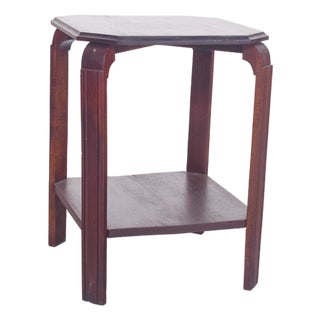 Art Deco Mahogany Side Table, 1930s For Sale