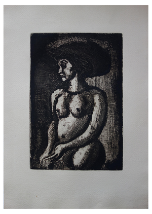 Georges Rouault, Portrait of an African Woman, 1928, Original Etching