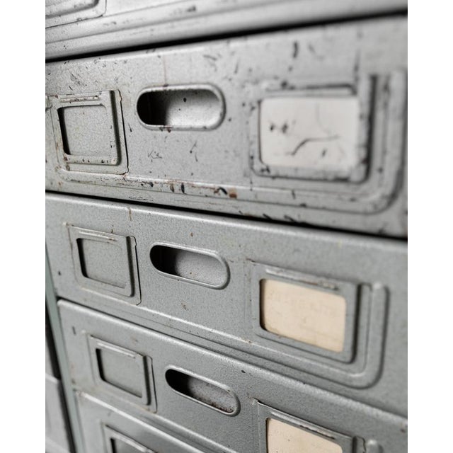 Vintage Industrial Metal Drawer Cabinet, 1960s For Sale - Image 16 of 17