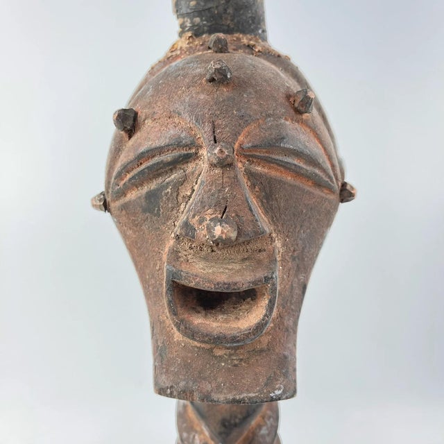 The Songye Nkishi power fetish figure originates from the Lualaba River in the savanna territory. Figures like this are...