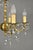 Cream French Antique Gilt Brass and Cut Glass Chandelier, 1920s For Sale - Image 8 of 15
