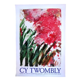 Cy Twombly Original 1996 Berlin Museum of Contemporary Art Exhibition Poster For Sale
