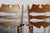 Vintage Brutalist Oak Razorblade Green Striped Armchair by H. Kjærnulf, 1960s For Sale - Image 12 of 14