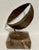 Eli Ilan (אלי אילן), 1928-1982 was an Israeli sculptor. Abstract organic pod shape. in either steel or iron mounted on a...