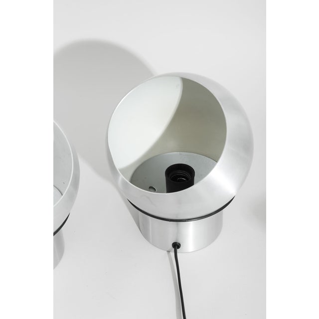 Silver Late 20th Century Aluminum Orb Table Lamp For Sale - Image 8 of 9