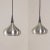 Set of two Danish pendant lamps designed by Jo Hammerborg for Fog & Morup in 1963. Jo Hammerborg was artistic director of...