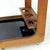 1960s Mid-Century Modern Wooden Bar Cart with Black Opaline Glass Tops, 1960s For Sale - Image 5 of 10