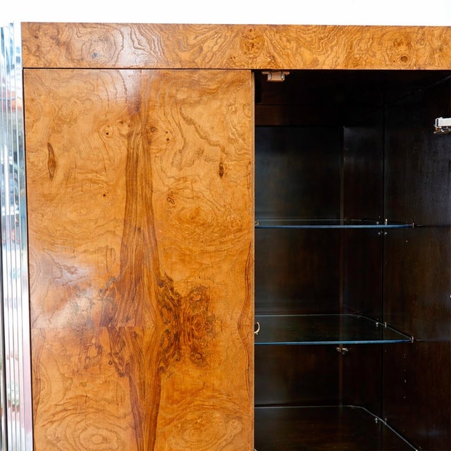 Wood Briar Bar Cabinet by Milo Baughman, 1940s For Sale - Image 7 of 8