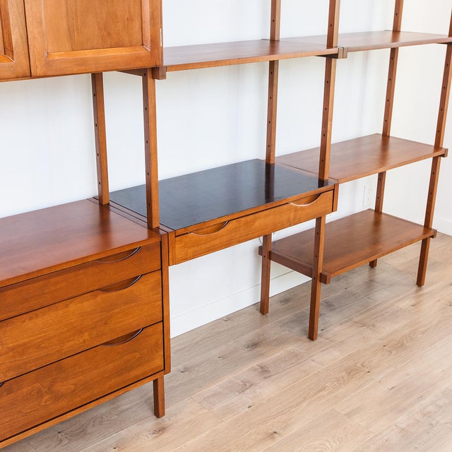 Vintage Danish Modern Freestanding Modular Wall Unit by Kopenhavn For Sale - Image 11 of 15