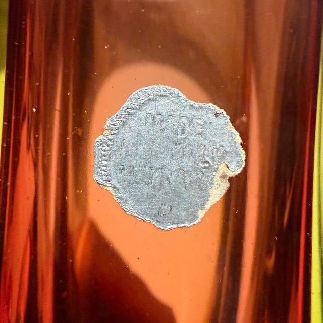 Murano Vase Sommerso Attr Pavel Hlava Italy Mid Century Modern For Sale - Image 12 of 17