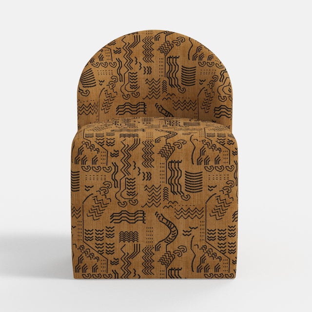 Spritely Home Corrine Dining Chair in Lhasa Camel For Sale - Image 4 of 7