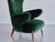 Wingback Chair in Green Mohair by Ottorino Aloisio for Colli, Italy, 1957 For Sale - Image 10 of 16