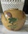 Antique Chinese Mustard Glazed Pottery Lotus & Crane Relief Vase / Ginger Jar For Sale - Image 15 of 16