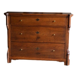 German Oak Chest of Drawers For Sale
