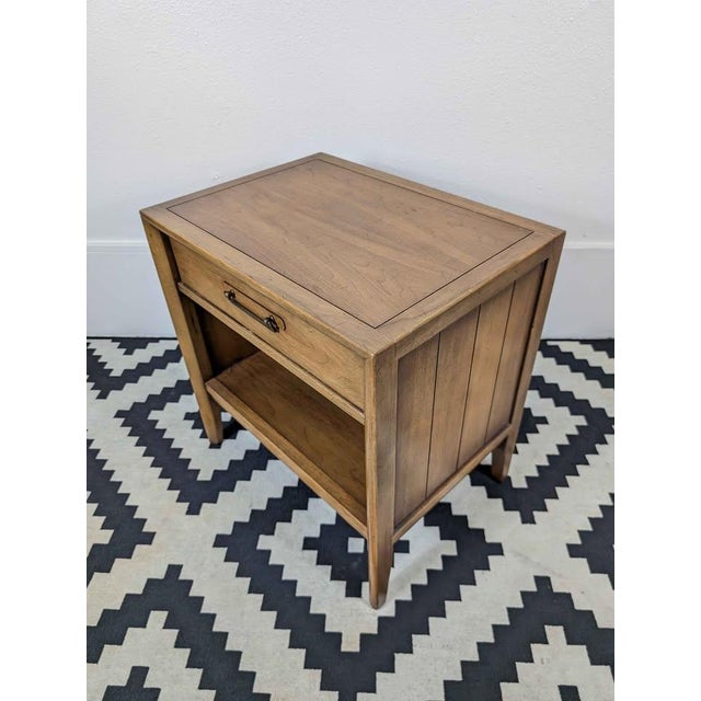 1960s 1960s Meridian Collection Single Drawer Nightstand by Drexel For Sale - Image 5 of 10