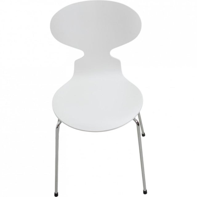 White Ant Chairs by Arne Jacobsen, Set of 6 For Sale - Image 10 of 18