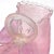Glass Vintage Murano Large Pink Opalescent Gold Flecks Diamond Quilted Italian Art Glass Basket Flower Vase For Sale - Image 7 of 13