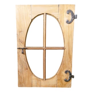 Bullseye Window in Medallion Woodwork, 1890s For Sale