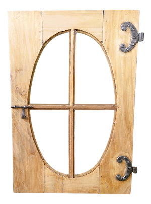 Bullseye Window in Medallion Woodwork, 1890s