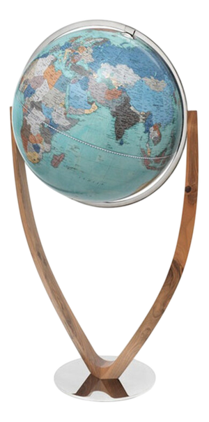 Vertigo Aquamarine Globe by Zoffoli Mappamondi