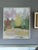 Mid-Century Modern 'Pastel Grove' Vintage Original Landscape Oil Painting, Framed For Sale - Image 4 of 14