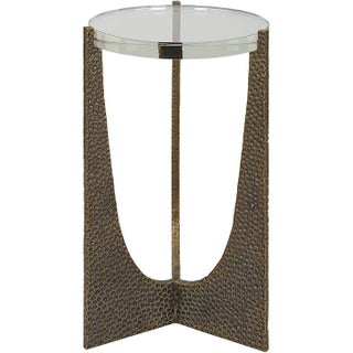 Triumph Hammered Drink Table For Sale