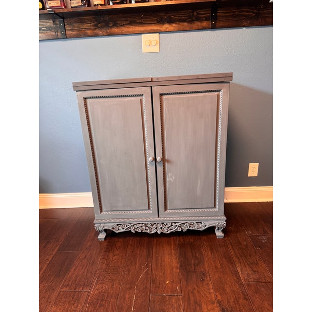 Wood Vintage Home Bar For Sale - Image 7 of 12