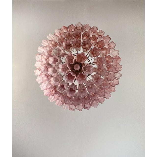 Large Vintage Murano Glass Tiered Chandelier, 1990 For Sale - Image 13 of 18