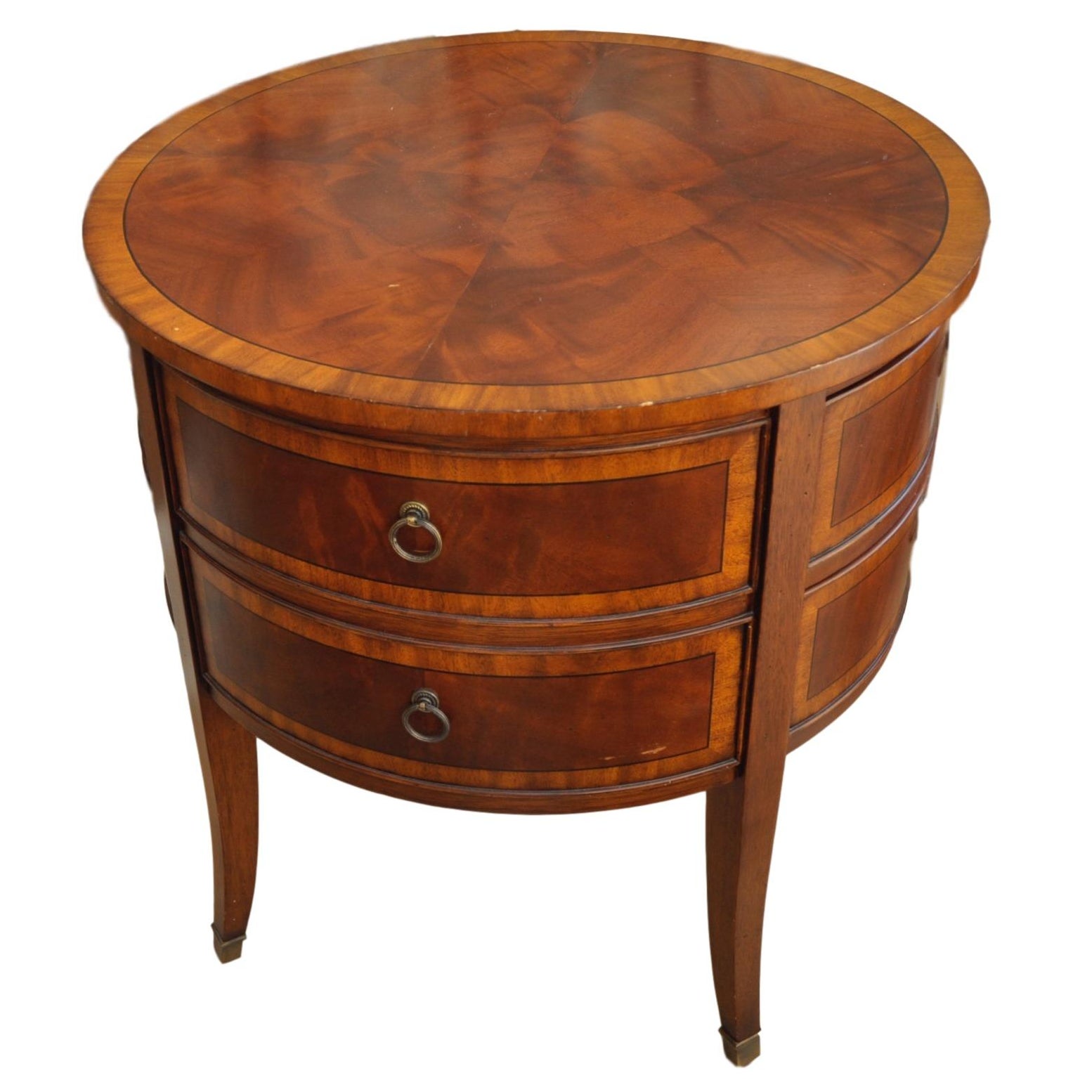 Ethan Allen Newport Collection Osborne Round End Table Chairish