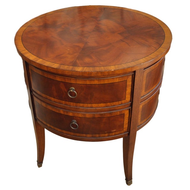 Ethan Allen Newport Collection Osborne Round End Table ...