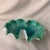 Mid-Century Modern Vintage Mid-Century Italian Murano Green and Silver Art Glass Bowl For Sale - Image 3 of 5