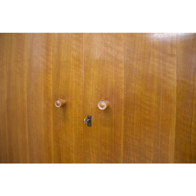 Vintage Walnut Wardrobe by Alfred Cox for Heals, 1950s For Sale - Image 10 of 11