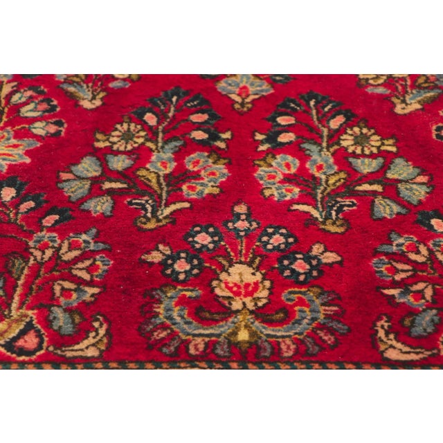 Mid 20th Century Vintage Persian Sarouk Rug - 02'07 X 04'11 For Sale - Image 5 of 9