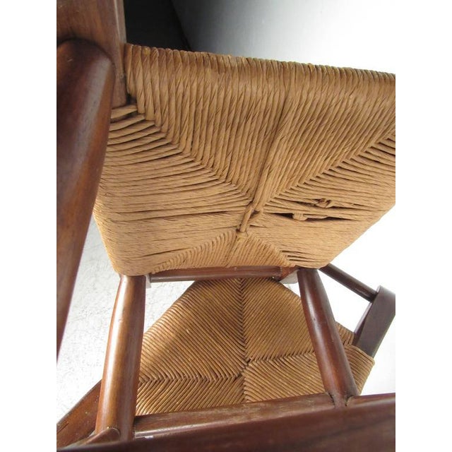 Charlotte Perriand Style Rush Seat Bar Stools - Set of 4 ...