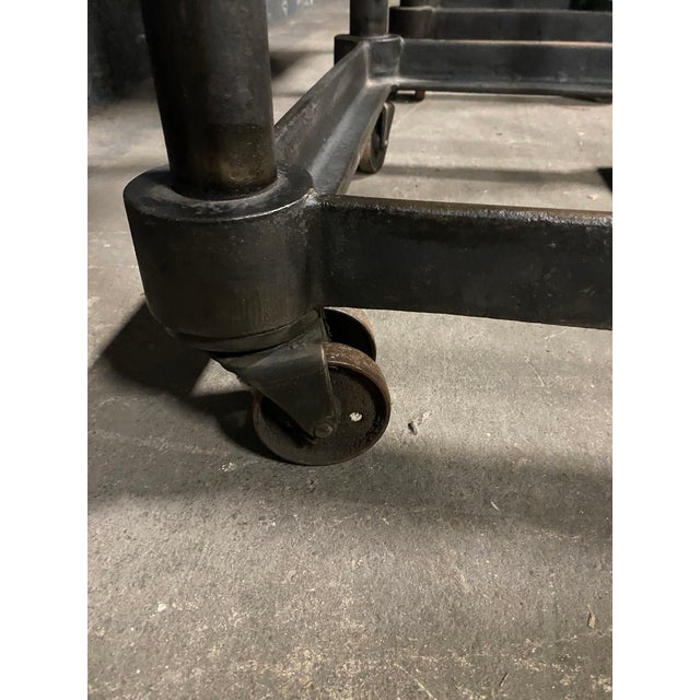 1920s Early 20th Century Printers Turtle Table For Sale - Image 5 of 8