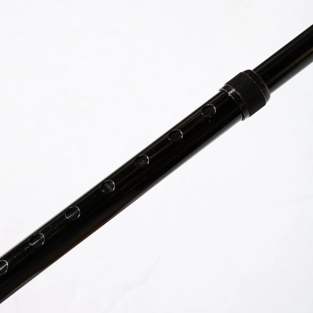 Wood Walking Stick W/ Faux Burled Wood Handle and Black Enameled Body For Sale - Image 7 of 8
