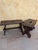 Pair of Spanish Castilian benches in a rustic style made of solid wood, whose artisanal design dates back to the beginning...