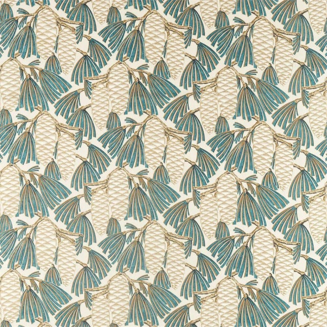 Harlequin Foxley Fabric in Kingfisher For Sale