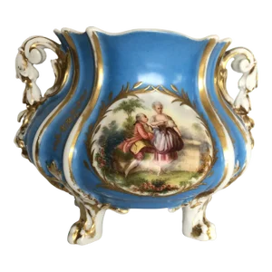 Antique Paris Porcelain Bowl Vase