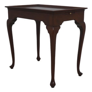 Kindel Oxford Mahogany Queen Anne Tea Table For Sale